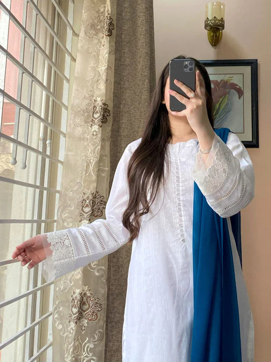 3 Piece - Pure Lawn Stitched Dress-209