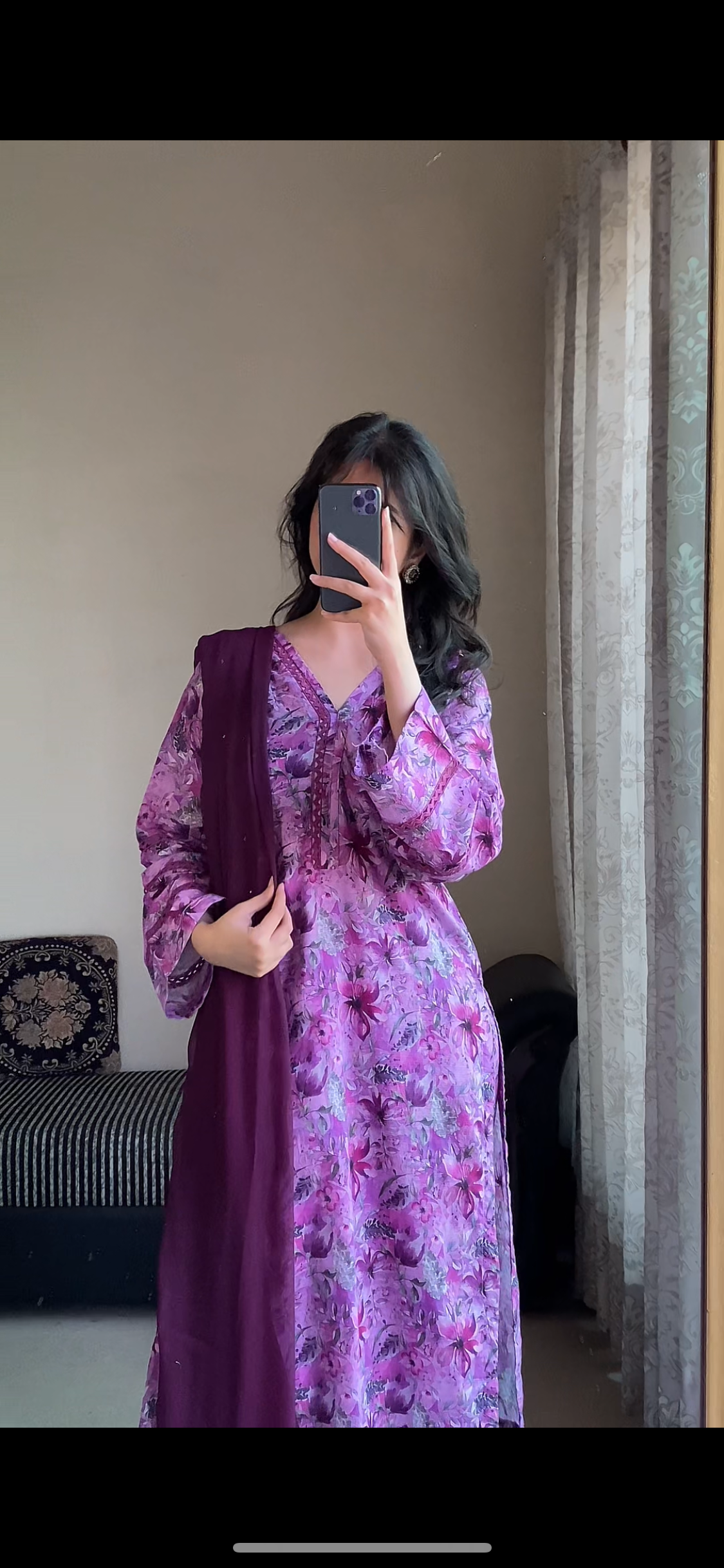 3 Piece - Lawn Bana Dora Stitched Dress-126