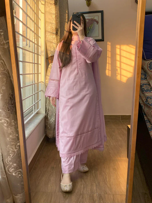 3 Piece - Pure Lawn Stitched Dress-208