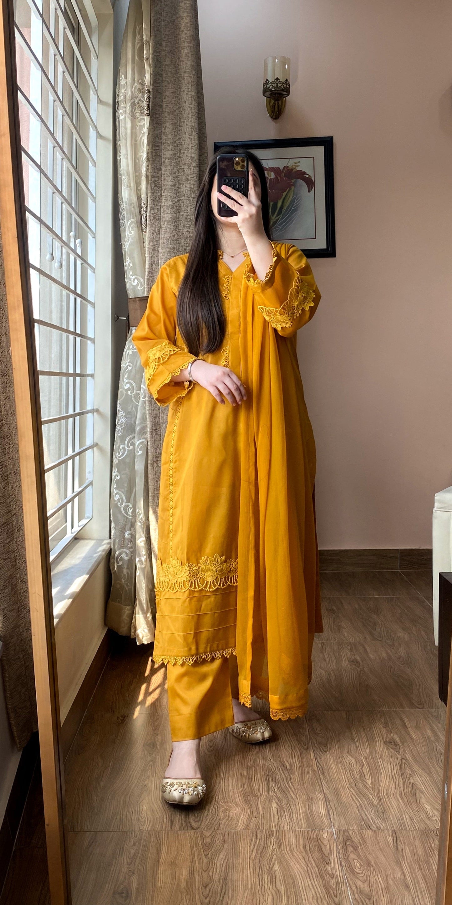 3 Piece Cotton Lawn Solid Dress - 101