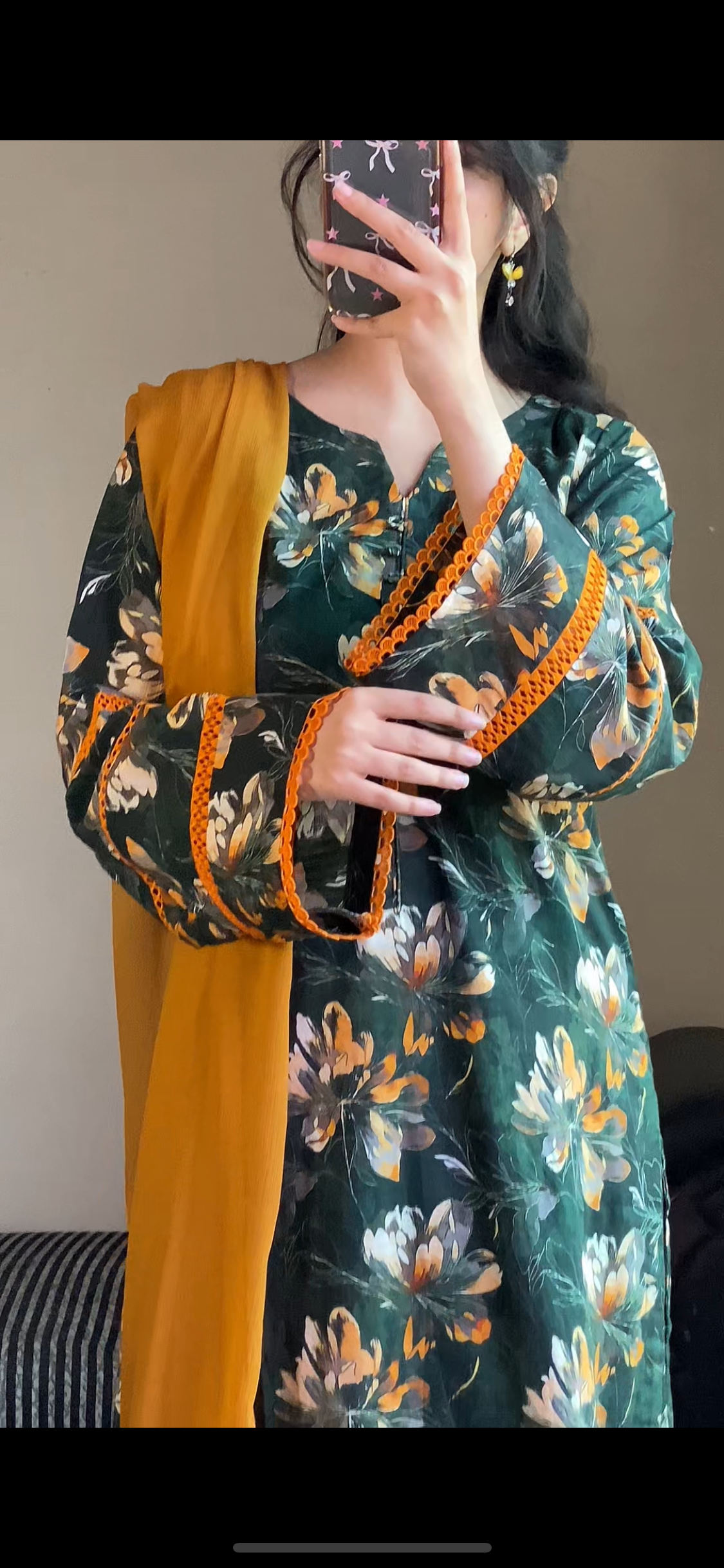 3-Piece Premium Dobby Lawn Stitched Dress-123