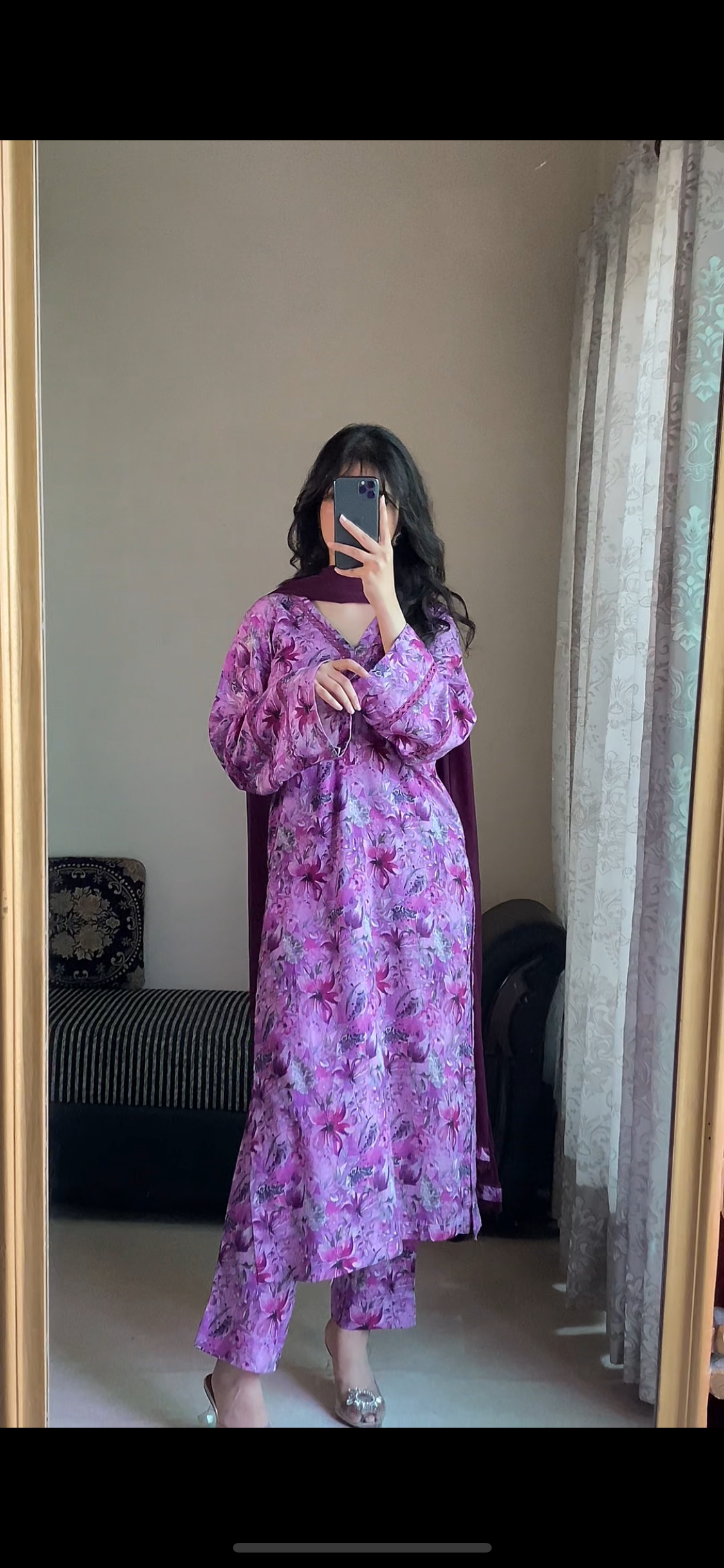 3 Piece - Lawn Bana Dora Stitched Dress-126