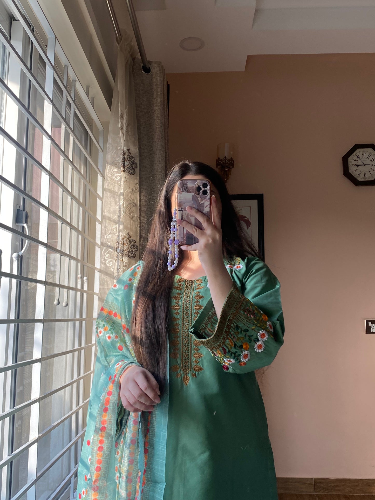 3-Piece Embroidered Lawn Stitched Dress - 115