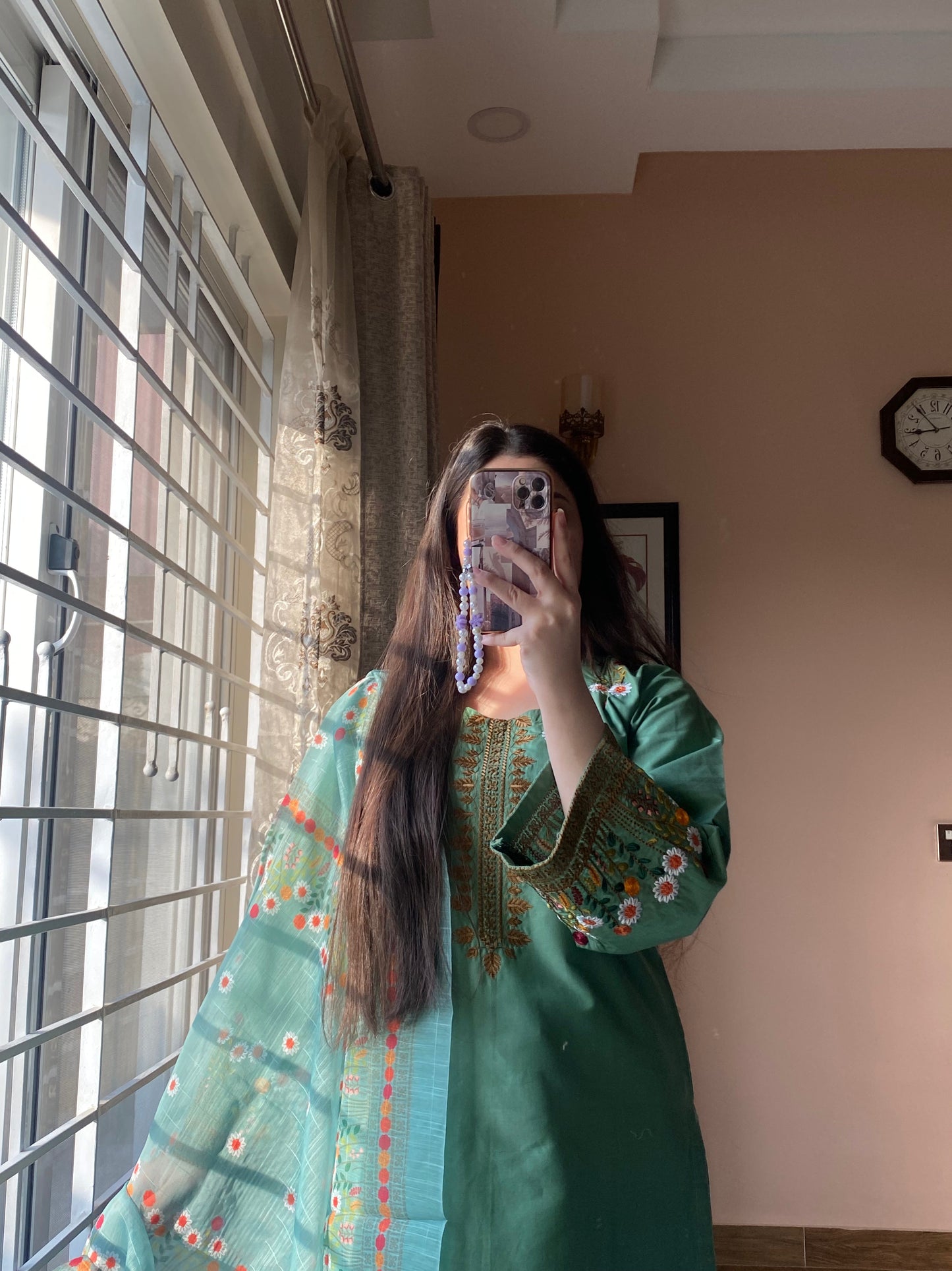 3-Piece Embroidered Lawn Stitched Dress - 115