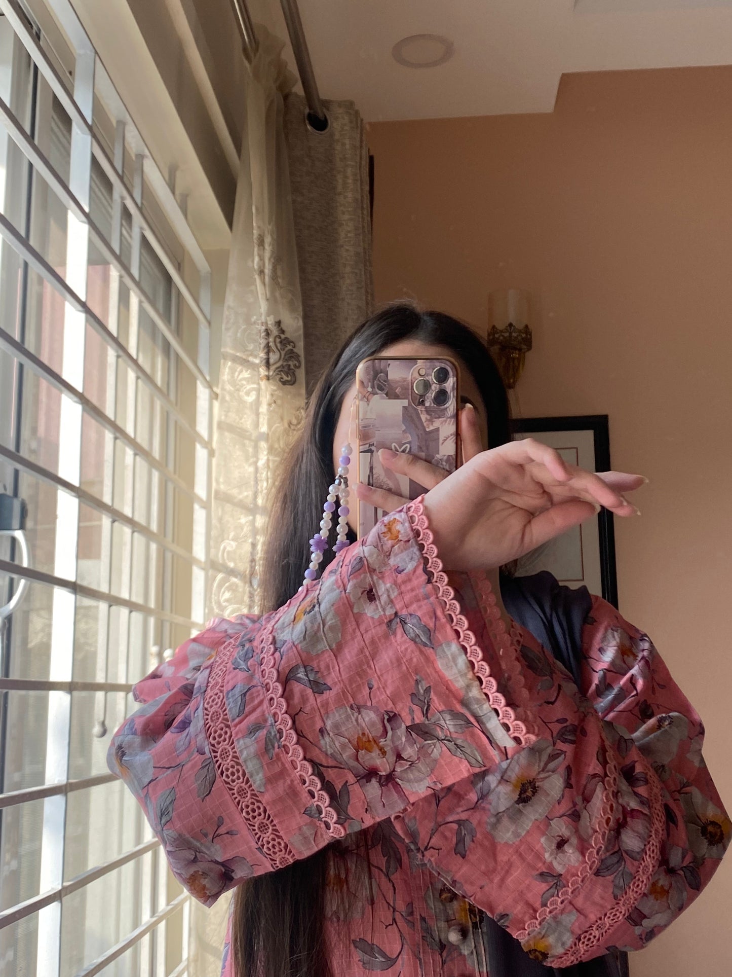 3 Piece -Premium Lawn Stitched Dress - 098