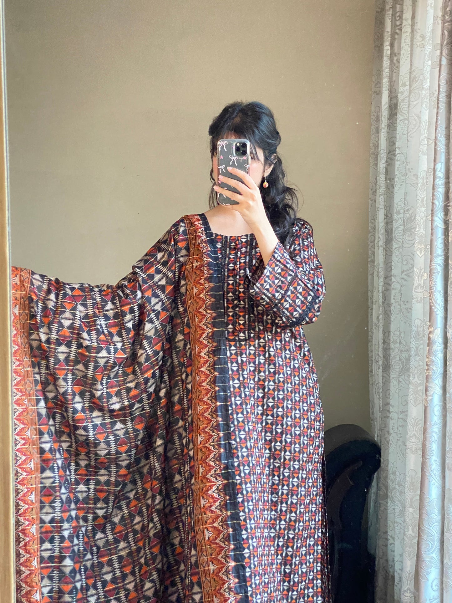 3 Piece -Pure Lawn Stitched Dress - 130